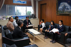 2013年 (平成26年) 今治市長表敬訪問 2013年 (平成26年) 今治市長表敬訪問