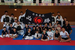 日本拳法 応援旗 (今治拳友会) Cheer flag (Imabari Kenyuukai)